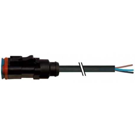 7072-72081-6620300 - 7072-72081-6620300 MURRELEKTRONIK valve plug MDC06-3s with cable PUR 3x0.75 bk UL/CSA+drag chain 3m