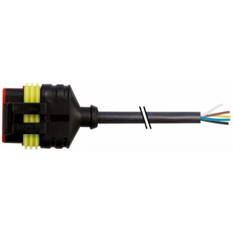 7072-73161-5140100 - 7072-73161-5140100 MURRELEKTRONIK Valve plug SuperSeal female 4-pol. with cable PUR 4x0.75 bk 1m