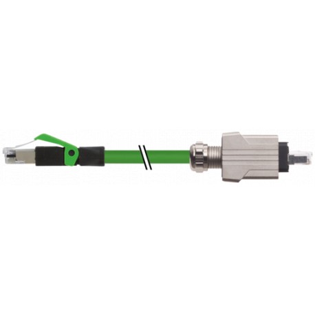 7000-74305-7940300 - 7000-74305-7940300 MURRELEKTRONIK RJ45 Push Pull male 0°/ RJ45 male 0° Ethernet PUR 2x2xAWG22 shielded gn UL..