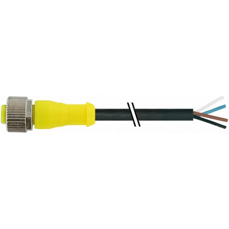 7357-12221-6541000 - 7357-12221-6541000 MURRELEKTRONIK M12 female 0° with cable AIDA PUR 4x0.34 bk UL/CSA+robot+drag chain 10m BM..
