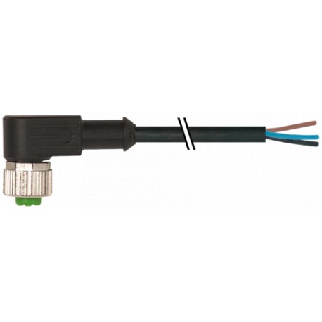 7000-12321-6130550 - 7000-12321-6130550 MURRELEKTRONIK M12 female 90° with cable PVC 3x0.34 bk UL/CSA 5,5m