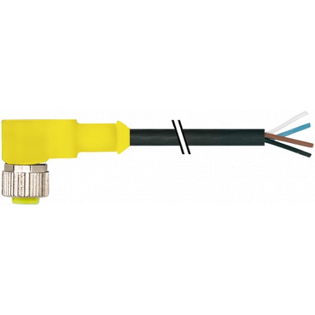 7357-12341-6540200 - 7357-12341-6540200 MURRELEKTRONIK M12 female 90° with cable AIDA PUR 4x0.34 bk UL/CSA+robot+drag chain 2m BM..
