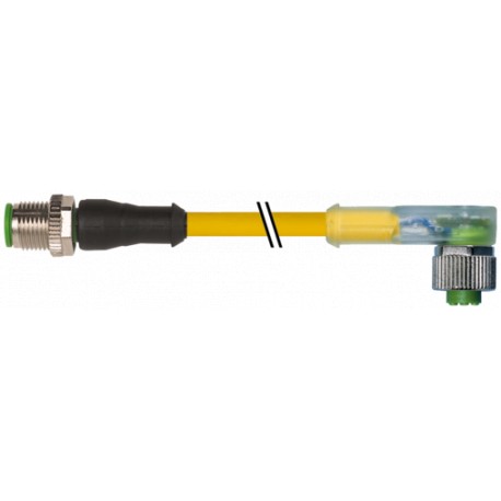 7000-40361-0550050 - 7000-40361-0550050 MURRELEKTRONIK M12 male 0° / M12 female 90° A-cod. LEDPUR 5x0.34 ye UL/CSA+robot+drag ch...