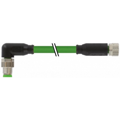 7000-89841-7910200 - 7000-89841-7910200 MURRELEKTRONIK M8 male 90° / M8 female 0°, shielded EC PUR 1x4xAWG26 shielded gn 2.0