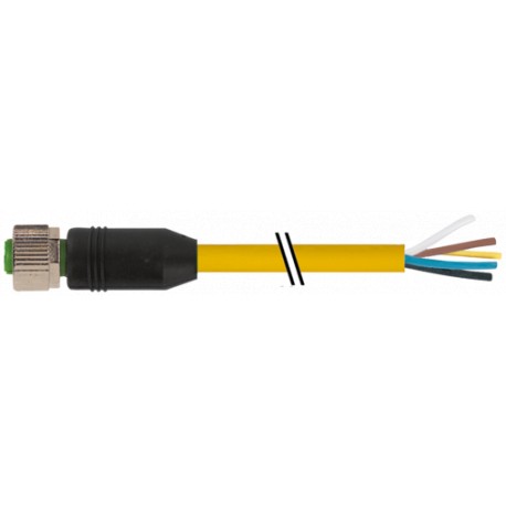 7700-12241-1620300 - 7700-12241-1620300 MURRELEKTRONIK M12 female 0° with cable TPE 5x18AWG ye UL/CSA, ITC/PLTC 3.0m