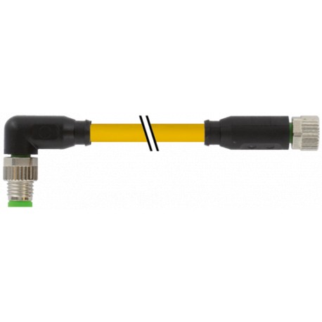 7000-88071-0110750 - 7000-88071-0110750 MURRELEKTRONIK M8 male 90° / M8 female 0° A-cod.PVC 4x0.25 ye UL/CSA 7.5m