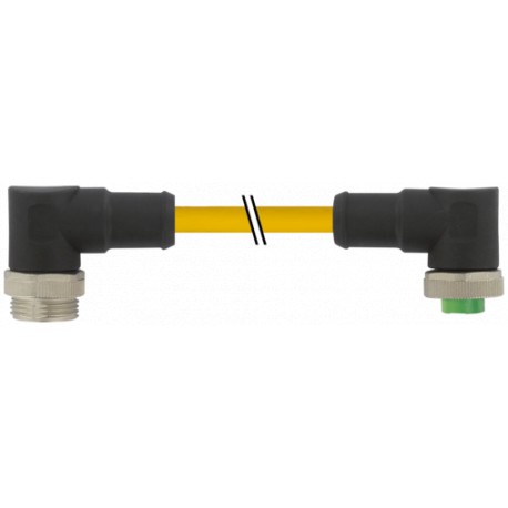7700-A5A31-UBD0500 - 7700-A5A31-UBD0500 MURRELEKTRONIK Mini (7/8) 5 pole, Male (Ext.) 90°/Female 90°, PVC, STOOW, 5x16AWG, yellow..