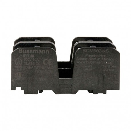 CC FUSE BLOCK W/ SCREW 2 POLE - CC FUSE BLOCK W/ SCREW 2 POLE BCM603-2S EATON ELECTRIC CC FUSE BLOCK W/ SCREW 2 POLE