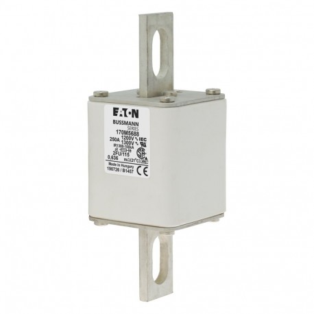 FUSE 250A 1250V 2FU/115 AR CU - FUSE 250A 1250V 2FU/115 AR CU 170M5688 EATON ELECTRIC FUSE 250A 1250V 2FU/115 AR CU