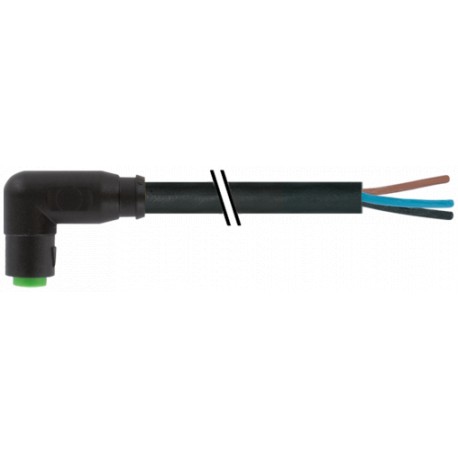 7000-08241-6100450 - 7000-08241-6100450 MURRELEKTRONIK M8 female 90° snap-in with cable PVC 3x0.25 bk UL/CSA 4,5m