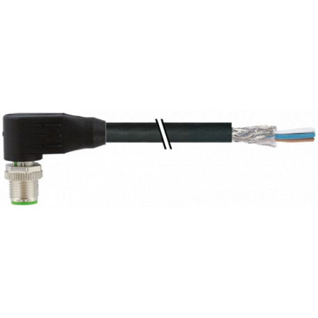 7000-13161-6430300 - 7000-13161-6430300 MURRELEKTRONIK M12 male 90° A-cod. with cable shieldedPUR 5x0.34 shielded bk UL/CSA+drag ..