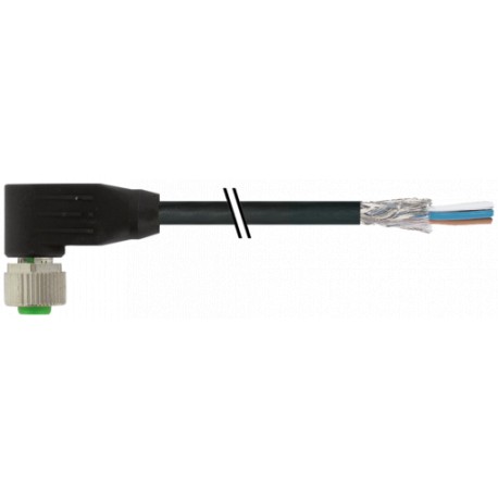 7000-13241-6401500 - 7000-13241-6401500 MURRELEKTRONIK M12 female 90° shielded with cable PUR 3x0.34 shielded bk UL/CSA+drag chai..