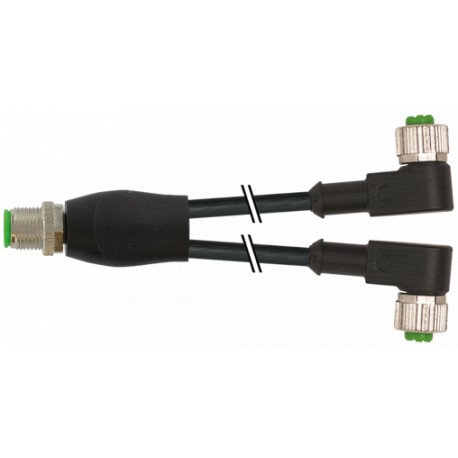 7000-40761-6530200 - 7000-40761-6530200 MURRELEKTRONIK M12 Y-DISTRIBUTOR / M12 FEMALE 90° PUR 3X0.34 black UL/CSA + ROBOT, drag c..