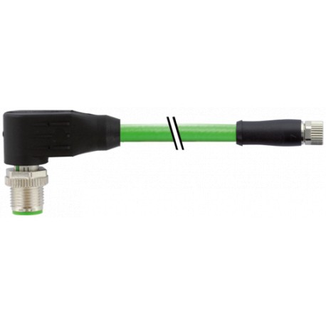 7000-86391-7960150 - 7000-86391-7960150 MURRELEKTRONIK M12 male 90° / M8 female 0°shielded D-cod. PUR AWG22 shielded gn UL/CSA+dr..