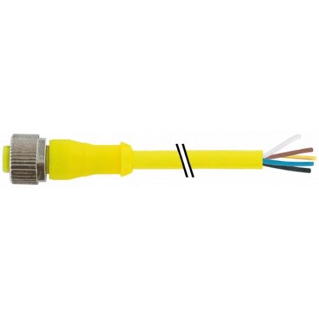 7030-12241-1262500 - 7030-12241-1262500 MURRELEKTRONIK M12 female 0° with cable AIDA PUR 5x0.34 ye UL/CSA+drag chain 25m