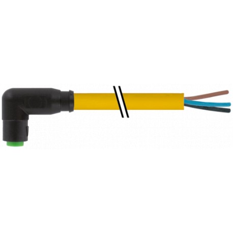 7000-08241-0100300 - 7000-08241-0100300 MURRELEKTRONIK M8 female 90° snap-in with cable PVC 3x0.25 ye UL/CSA 3m