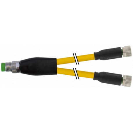 7000-87061-0110100 - 7000-87061-0110100 MURRELEKTRONIK Y-Distributor M8 male / M8 female 0° A-cod.PVC 4x0.25 ye UL/CSA 1m