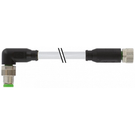 7000-88071-2210500 - 7000-88071-2210500 MURRELEKTRONIK M8 male 90° / M8 female 0° PUR 4x0.25 gy UL/CSA 5m