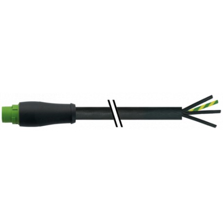 7000-P8201-P710200 - 7000-P8201-P710200 MURRELEKTRONIK MQ15 male 0° with cable PVC 4x1.5 bk UL/CSA+drag chain 2m
