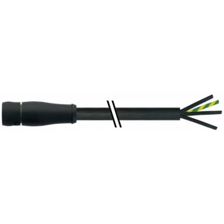 7000-P8221-P723500 - 7000-P8221-P723500 MURRELEKTRONIK MQ15 female 0° with cablePVC 4x2.5 bk UL/CSA+drag chain 35m