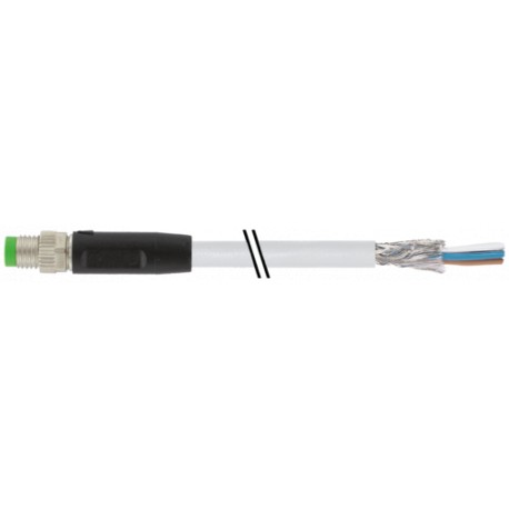7000-08701-2000200 - 7000-08701-2000200 MURRELEKTRONIK M8 male 0° A-cod. with cable shieldedPVC 3x0.34 shielded gy UL/CSA 2m