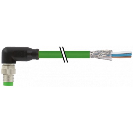 7000-08821-7910200 - 7000-08821-7910200 MURRELEKTRONIK M8 male 90° A-cod. with cable shieldedPUR 1x4xAWG26 shielded gn UL/CSA+dra..