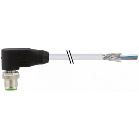 7000-13121-2401500 - 7000-13121-2401500 MURRELEKTRONIK M12 male 90° A-cod. with cable shieldedPUR 3x0.34 shielded gy UL/CSA+drag ..