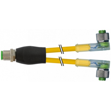 7000-40801-0530060 - 7000-40801-0530060 MURRELEKTRONIK Y-Distributor M12 male / M12 female 90° A-cod. LEDPUR 3x0.34 ye UL/CSA+rob..