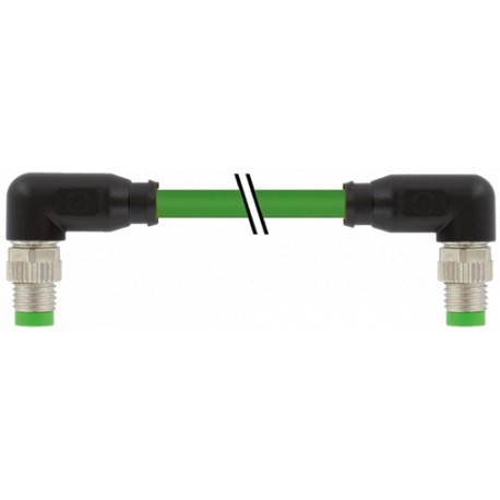 7000-89771-7910060 - 7000-89771-7910060 MURRELEKTRONIK M8 male 90° / M8 male 90° A-cod. shieldedPUR 1x4xAWG26 shielded gn UL/CSA+..