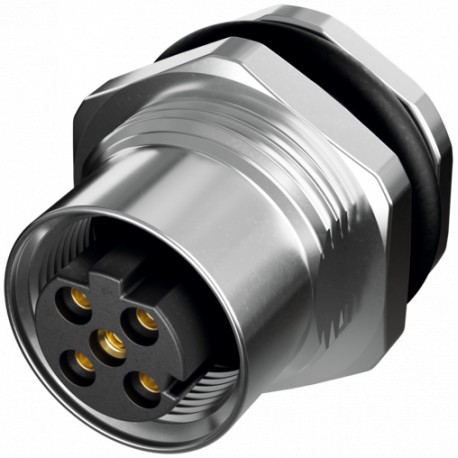 7000-R2214-11D2400 - 7000-R2214-11D2400 MURRELEKTRONIK M12 female receptable 0° D-cod. rear4-pol., PCB pin