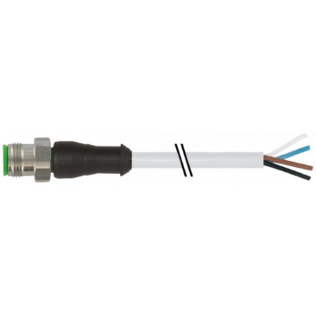 7002-12021-2142500 - 7002-12021-2142500 MURRELEKTRONIK M12 male 0° A-cod. with cable V2APVC 4x0.34 gy UL/CSA 25m