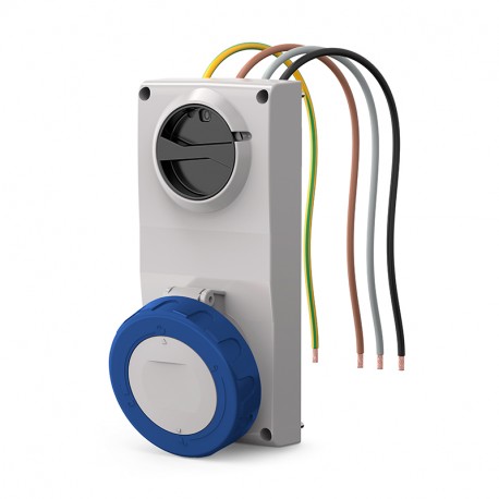 407.1674 - 407.1674 SCAME ENC BASE. Mec. 16A 3P+T 9h IP66/IP67/IP69