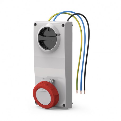 407.1678 - 407.1678 SCAME ENC BASE. Mec. 16A 2P+T 9h IP66/IP67/IP69