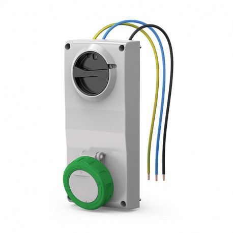 407.16832 - 407.16832 SCAME ENC BASE. Mec. 16A 2P+T 2h IP66/IP67/IP69