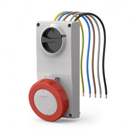 407.16875 - 407.16875 SCAME ENC BASE. Mec. 16A 3P+N+T 11h