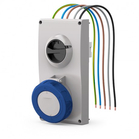 407.6375 - 407.6375 SCAME ENC BASE. Mec. 63A 3P+N+T 9h