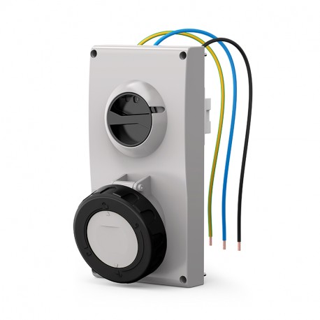 407.63836 - 407.63836 SCAME ENC BASE. Mec. 63A 2P+T 7h IP66/IP67/IP69