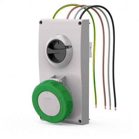 407.63862 - 407.63862 SCAME ENC BASE. Mec. 63A 3P+T 2h IP66/IP67/IP69