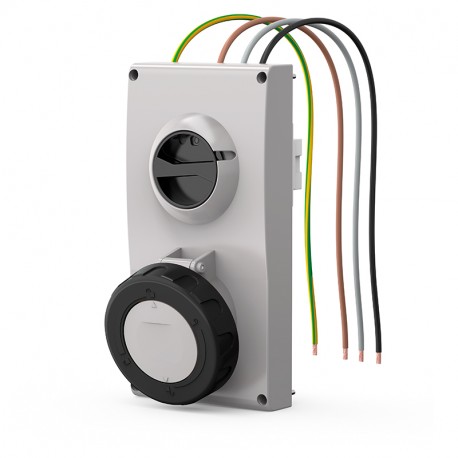 407.63867 - 407.63867 SCAME ENC BASE. Mec. 63A 3P+T 5h IP66/IP67/IP69