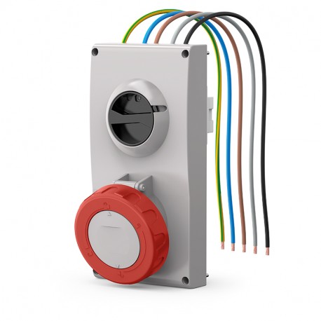 407.63875 - 407.63875 SCAME ENC BASE. Mec. 63A 3P+N+T 11h