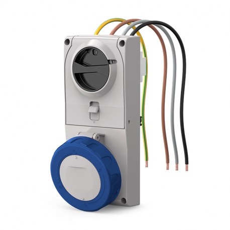 408.3274 - 408.3274 SCAME ENC BASE. Mec. 32A 3P+T 9h IP66/IP67/IP69