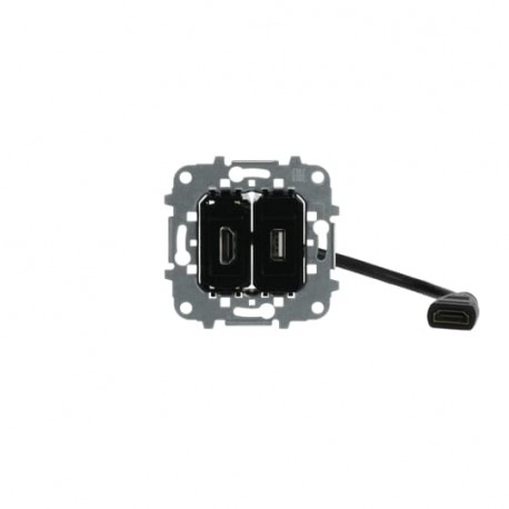 2CLA815579A1001 - 2CLA815579A1001 8155.79 NIESSEN HDMI jack c/latiguillo + USB with terminal