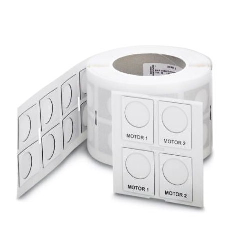 EMLP 24 (30X12)R RD - EMLP 24 (30X12)R RD 0819576 PHOENIX CONTACT Plastic label with drill hole, Roll, red, unlabeled, can be labe..