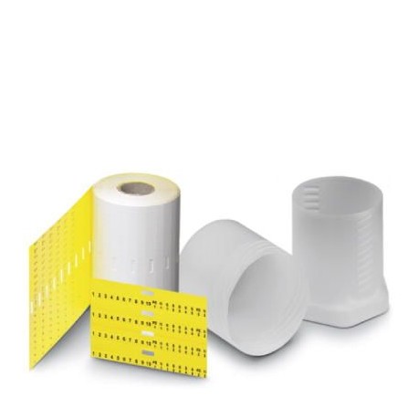 TMT 100 R BU CUS - TMT 100 R BU CUS 0824502 PHOENIX CONTACT Marker for terminal blocks, Can be ordered: By line, blue, Labeled ..