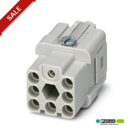 HC-D7-EBUC-COD - HC-D 7-EBUC-COD 1408588 PHOENIX CONTACT HEAVYCON female insert, D7 series, 7-pos. + PE, crimp connection wit..