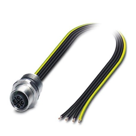SACC-E-M12FSS-4CON-M16/0,5 PE - SACC-E-M12FSS-4CON-M16/0,5 PE 1424137 PHOENIX CONTACT Flush-type connector