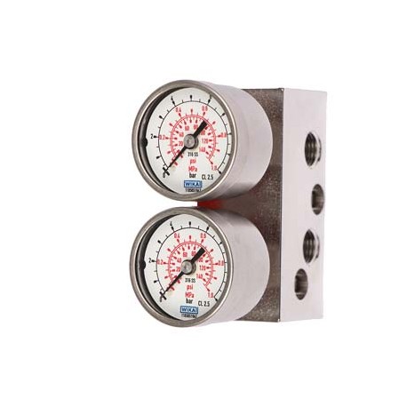 6DR4004-1Q - 6DR4004-1Q SIEMENS Gauge made of stainless steel 316, stainless steel block, single-action G1/4 NPT, scaled ..