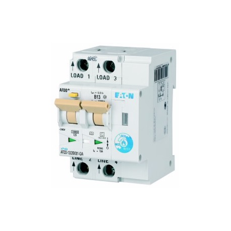 AFDD-13/2/B/001-G/A - AFDD-13/2/B/001-G/A MB-300195 Y7-300195 EATON ELECTRIC Fire Protection Switch, 2p, B, 13 A, 10 mA, Type G/A