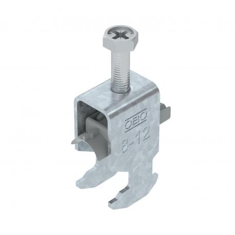 BS-H1-K-12 FT - BS-H1-K-12 FT 1186202 OBO BETTERMANN Clamp on single H-base profile, plastic half-rod, FT 1.5 mm M6 8-12 mm