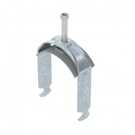 BS-H1-K-76 FT - BS-H1-K-76 FT 1186276 OBO BETTERMANN Clamp on single H-base profile, plastic half-rod, FT 2.5 mm M8 70-76 mm